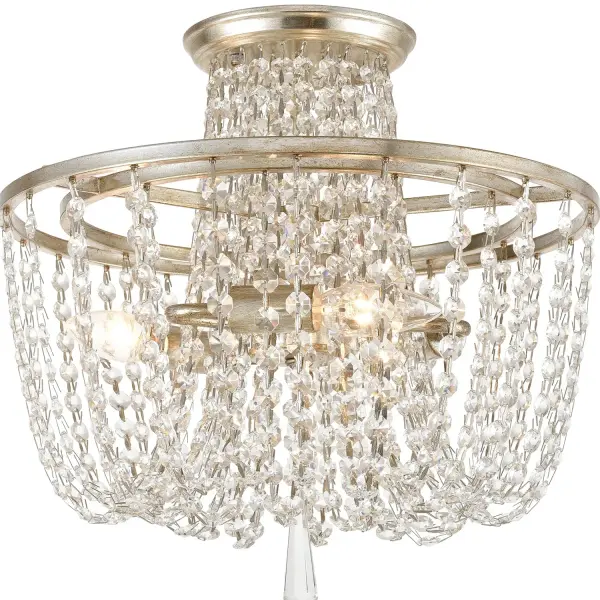 Arcadia 15" Semi Flush Mount in Antique Gold - Image 12