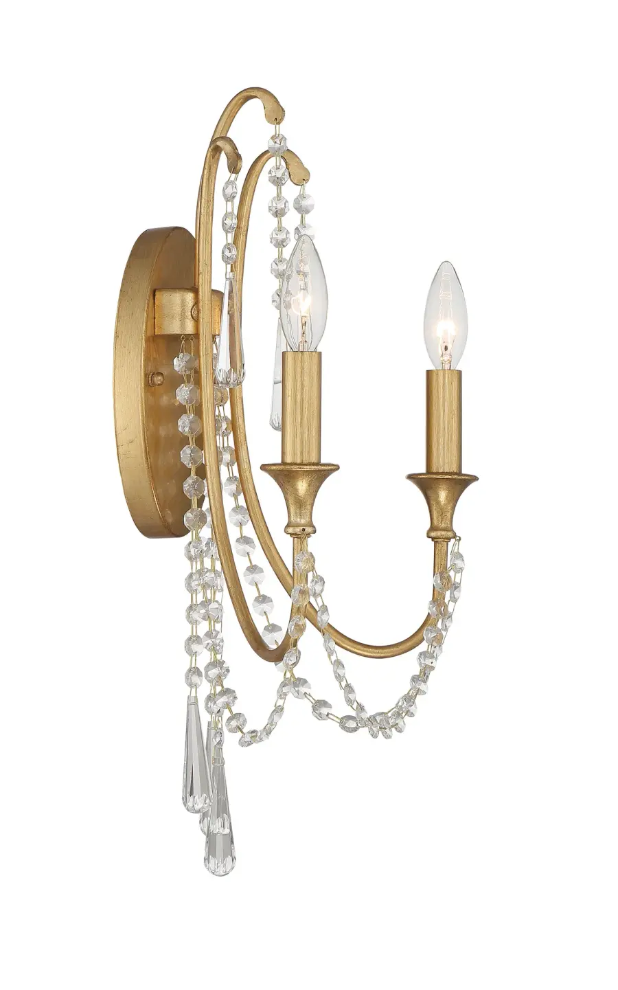 Arcadia 11.25" Crystal Sconce - Image 2