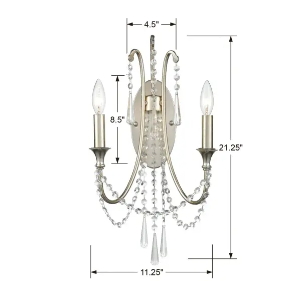 Arcadia 11.25" Crystal Sconce - Image 12