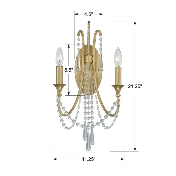 Arcadia 11.25" Crystal Sconce - Image 6