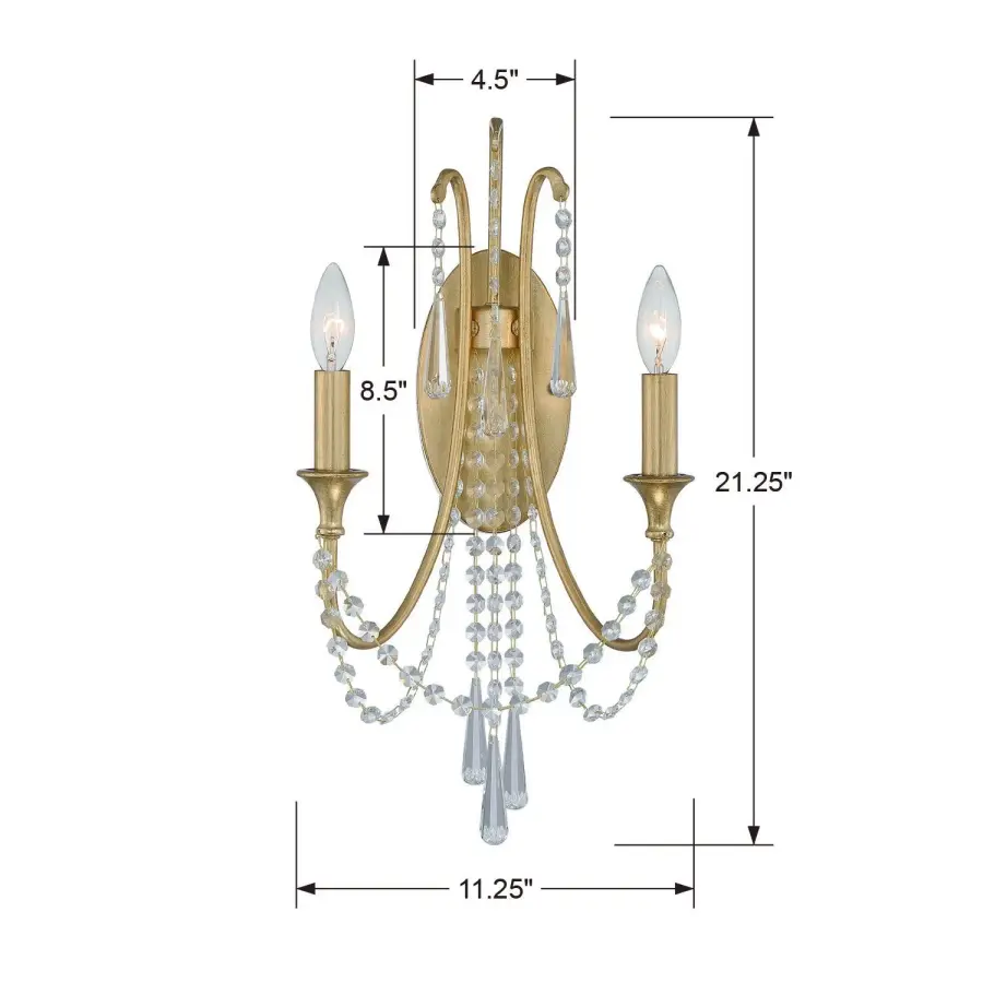 Arcadia 11.25" Crystal Sconce - Image 6
