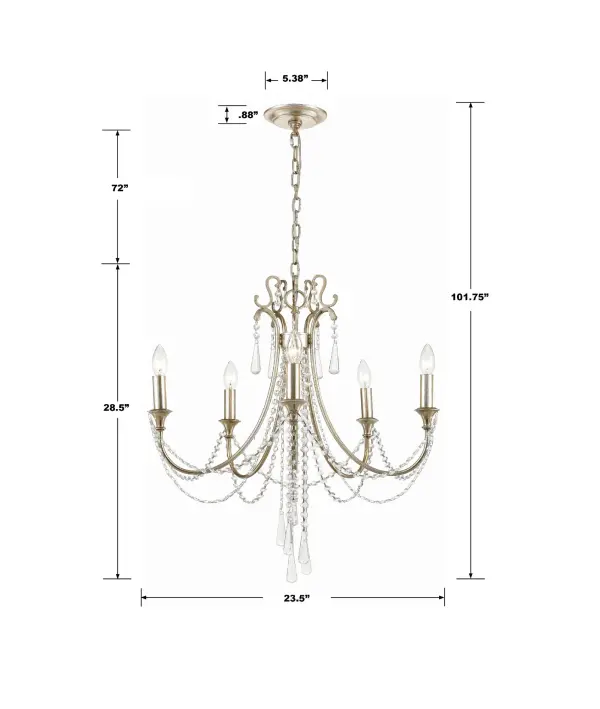 Arcadia 23.5" Crystal Chandelier - Image 12