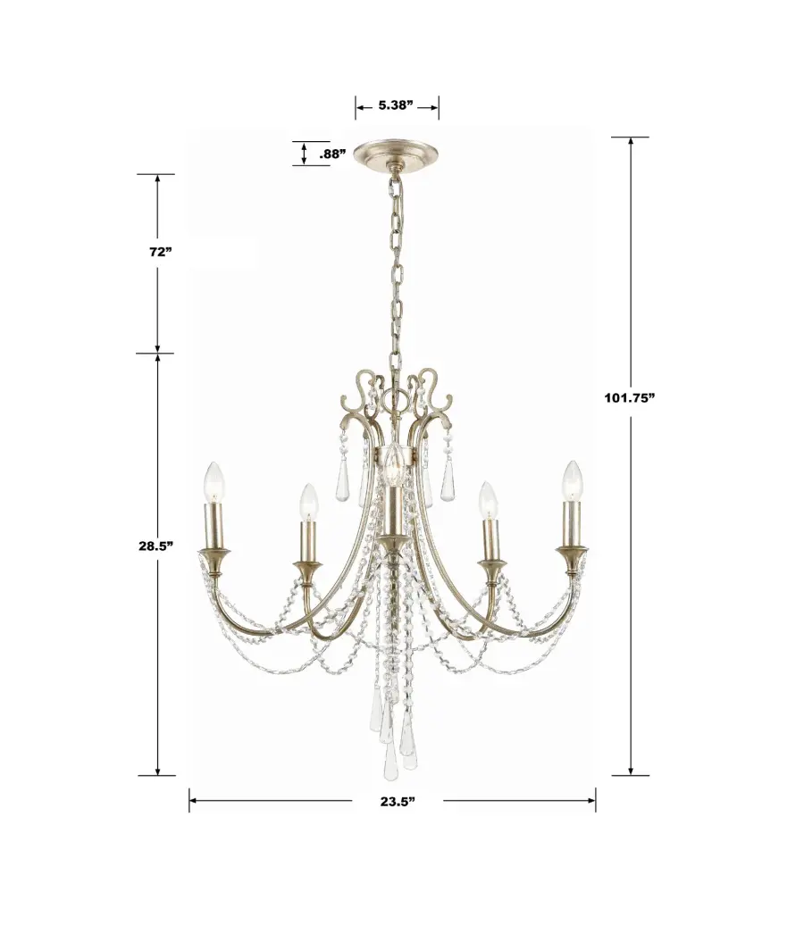 Arcadia 23.5" Crystal Chandelier - Image 12