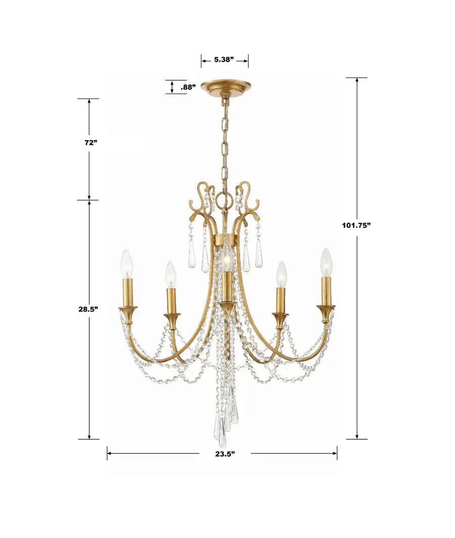 Arcadia 23.5" Crystal Chandelier - Image 6