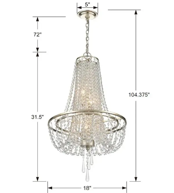 Arcadia 18" Crystal Chandelier - Image 14