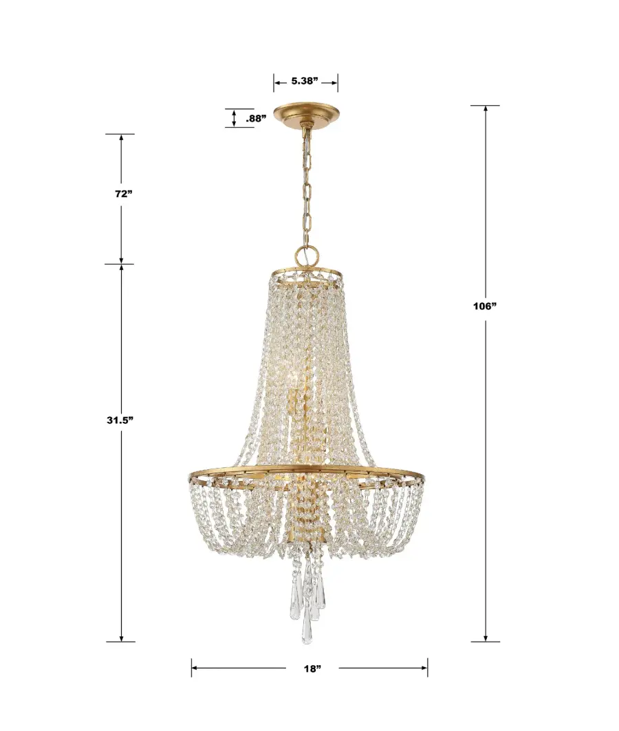 Arcadia 18" Crystal Chandelier - Image 6