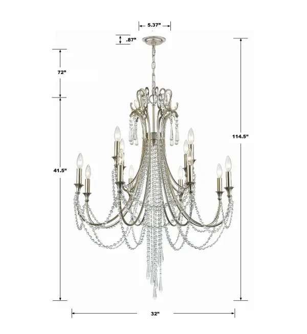 Arcadia 32.5" Crystal Chandelier - Image 12