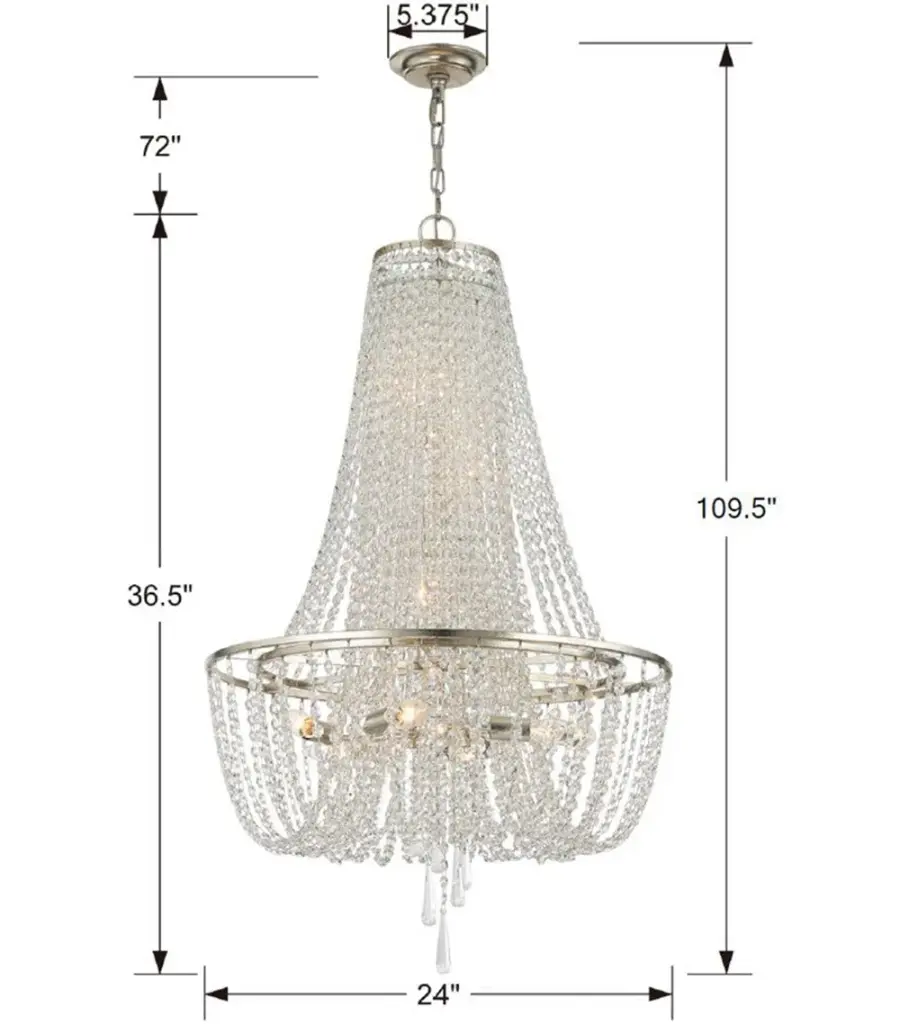 Arcadia 24" Crystal Chandelier - Image 11