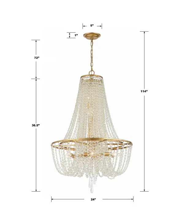 Arcadia 24" Crystal Chandelier - Image 5