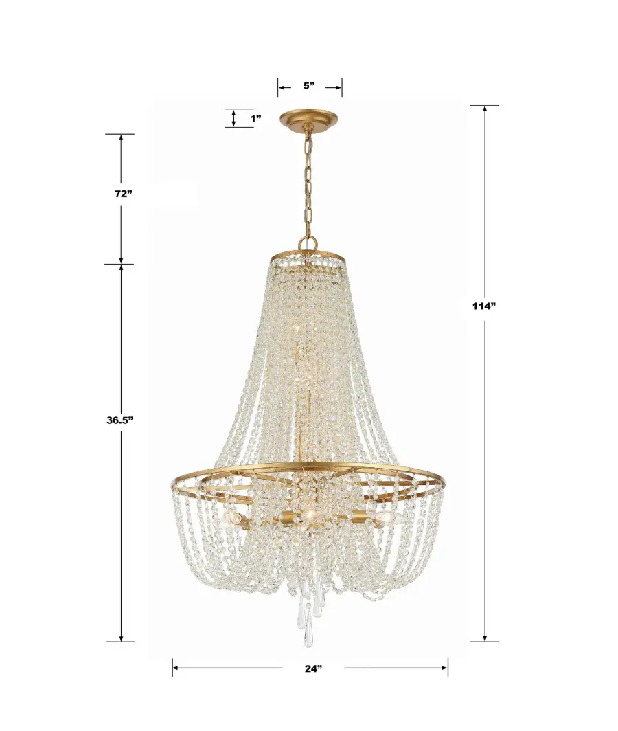 Arcadia 24" Crystal Chandelier - Image 5