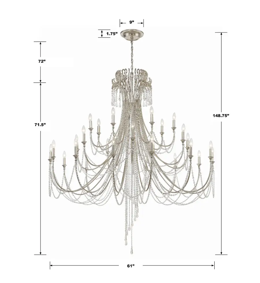 Arcadia 61" Crystal Chandelier - Image 11