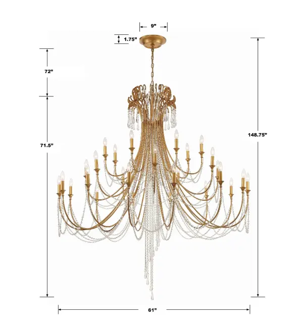 Arcadia 61" Crystal Chandelier - Image 5