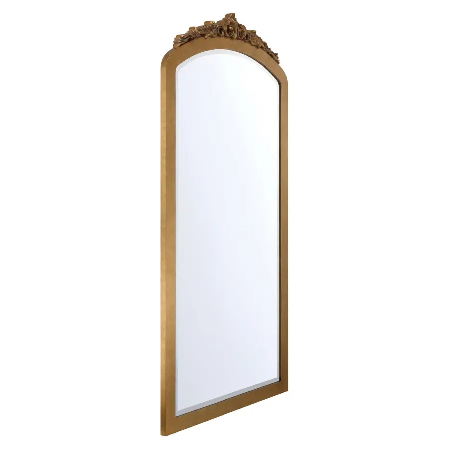 Arden 36" Ornate Wall Mirror in Burnished Brass - Image 2