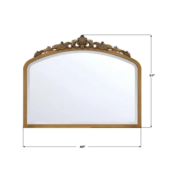 Arden 40" Burnished Brass Mirror - Image 7
