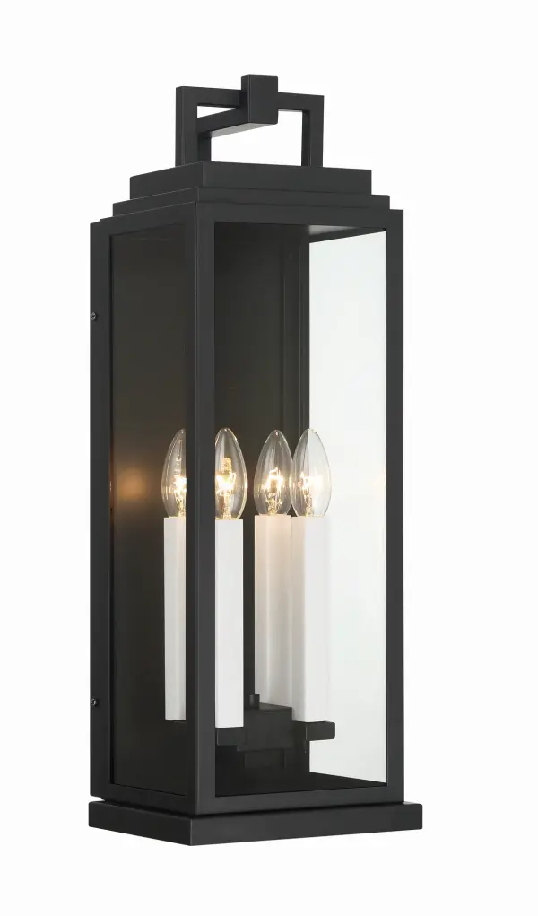 Aspen 7.75" Outdoor Sconce in Matte Black - Image 1