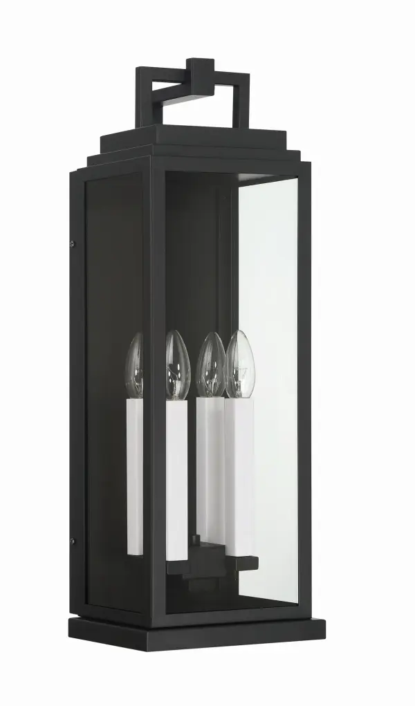Aspen 7.75" Outdoor Sconce in Matte Black - Image 2