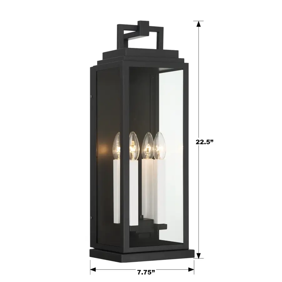 Aspen 7.75" Outdoor Sconce in Matte Black - Image 11