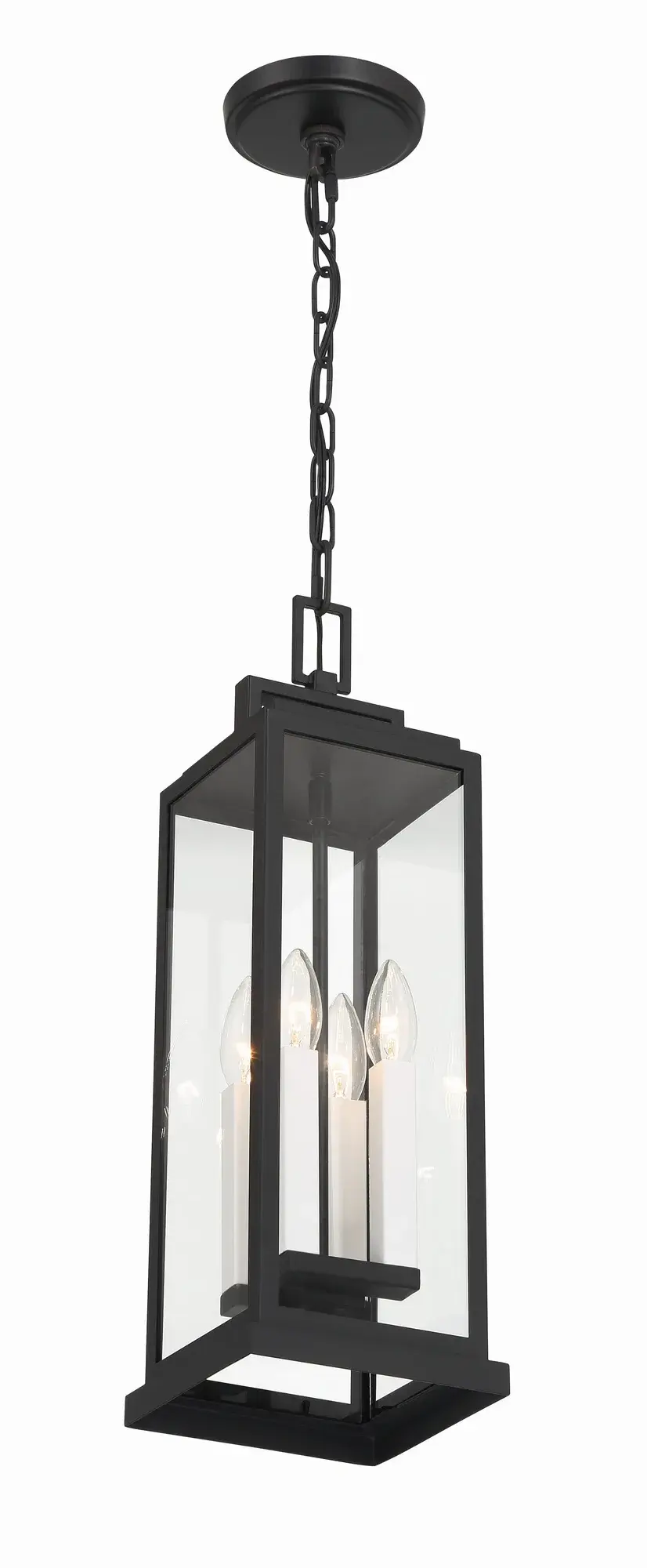 Aspen 6.5" Outdoor Pendant in Matte Black - Image 7