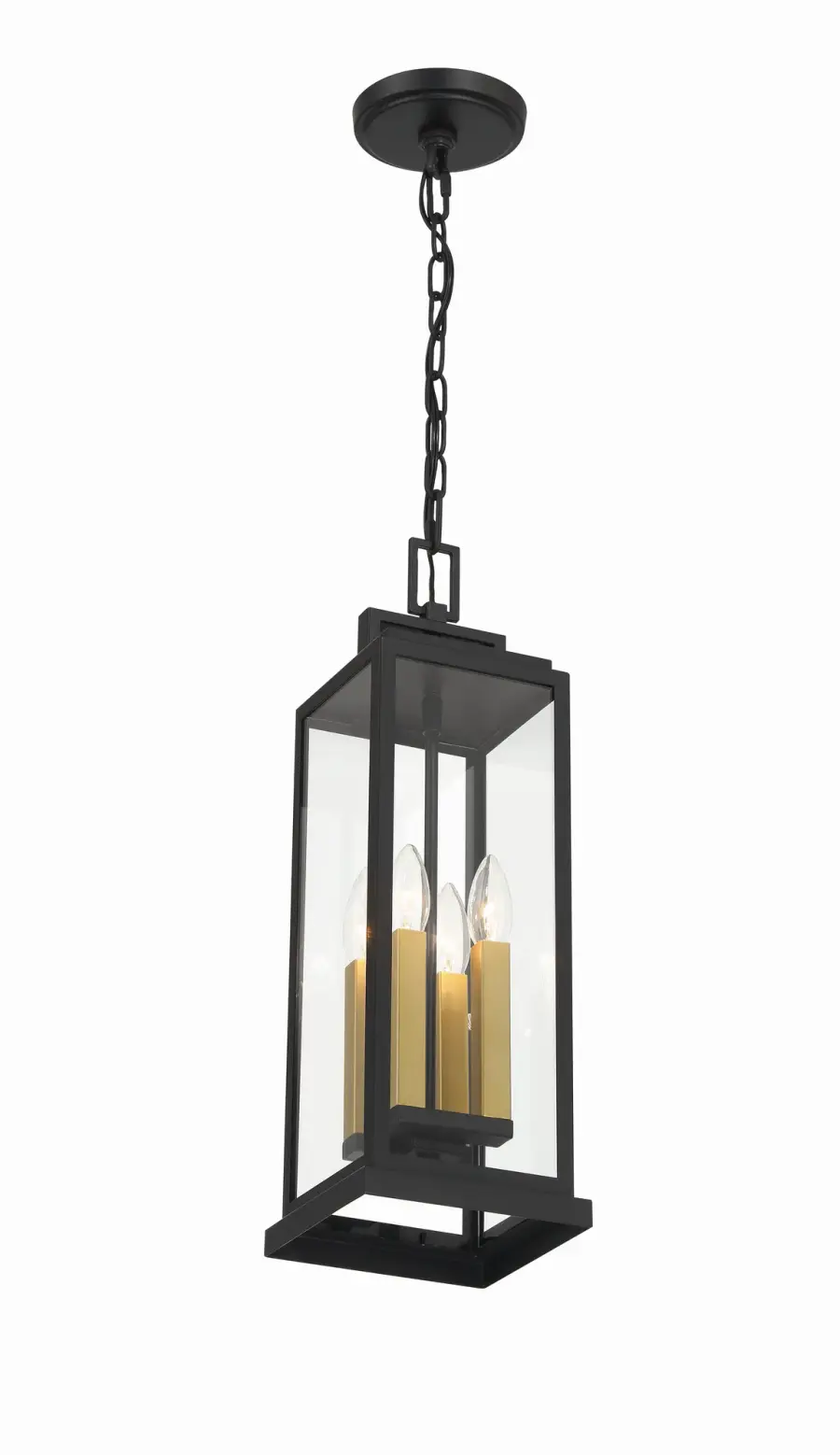 Aspen 6.5" Outdoor Pendant in Matte Black - Image 8