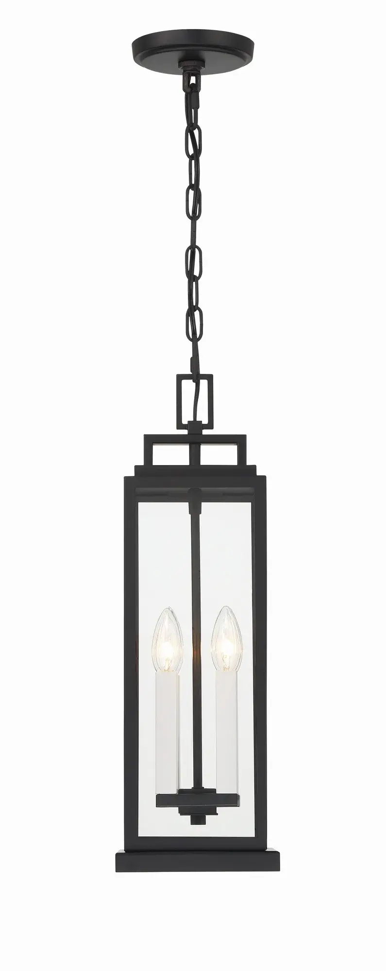 Aspen 6.5" Outdoor Pendant in Matte Black - Image 9