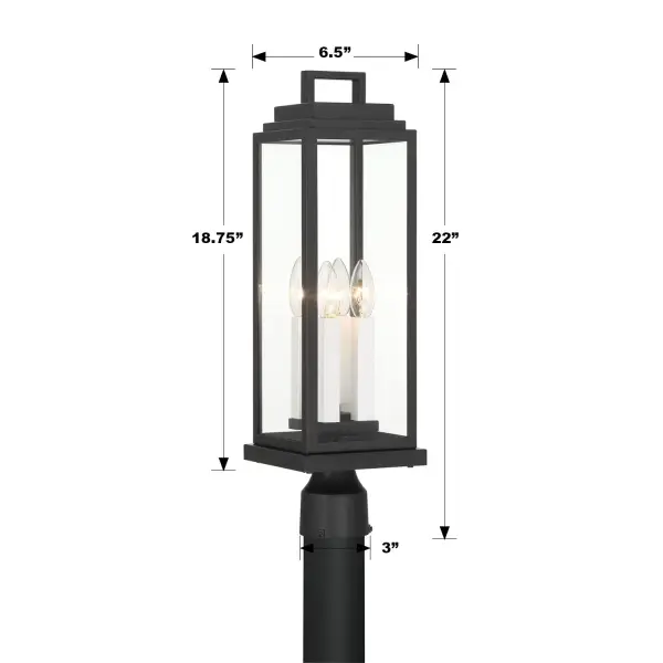 Aspen 6.5" Outdoor Post Light - Image 9
