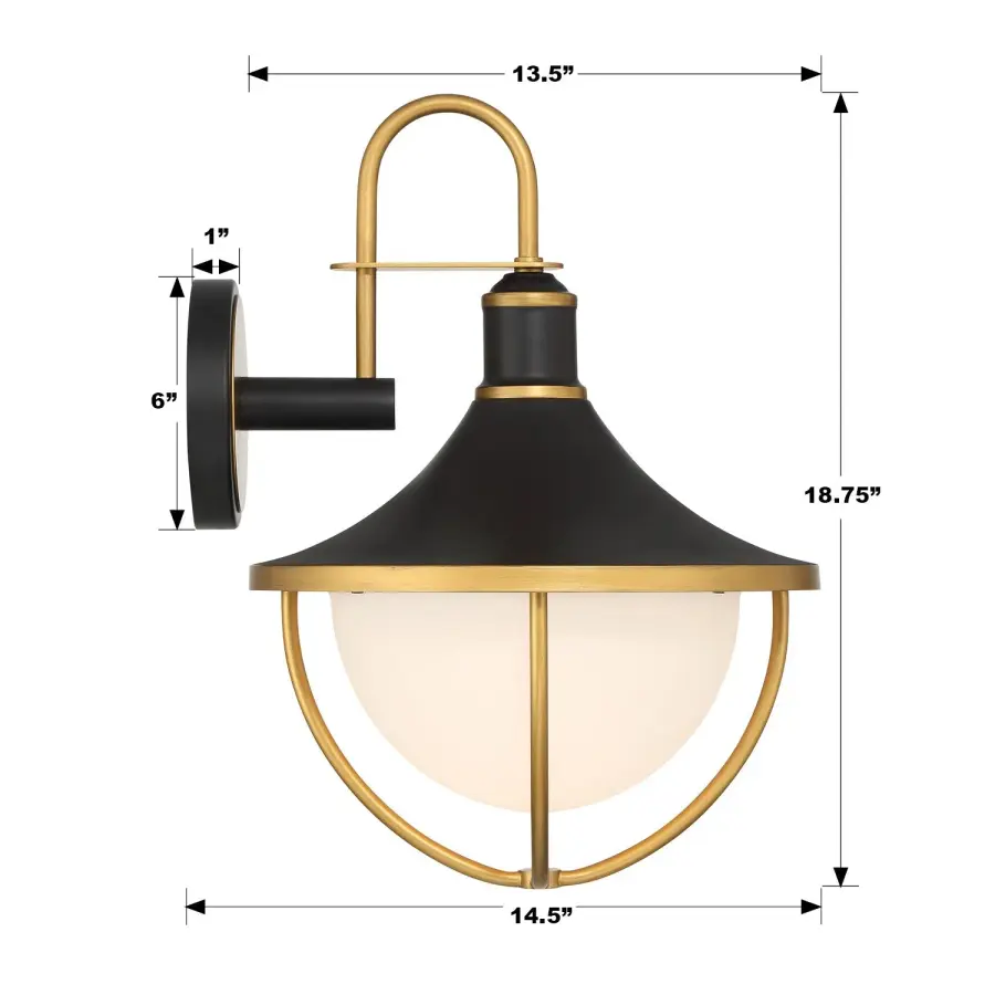 Atlas 13.5" Outdoor Sconce - Image 6