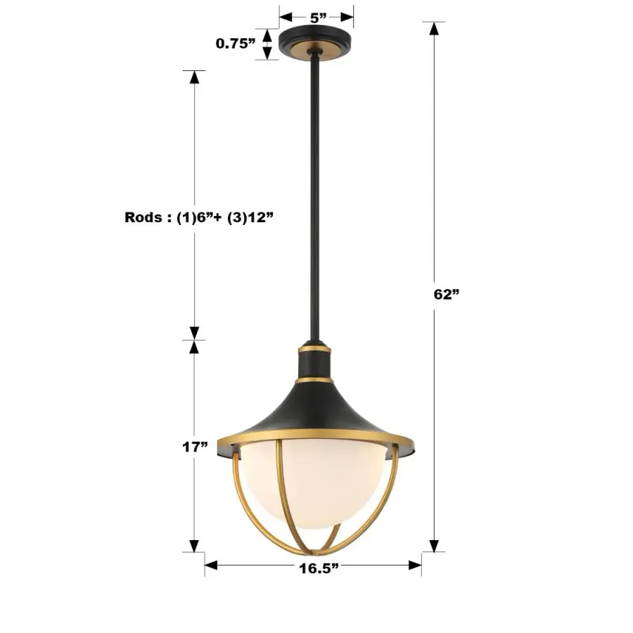Atlas 16.5" Outdoor Pendant - Image 8