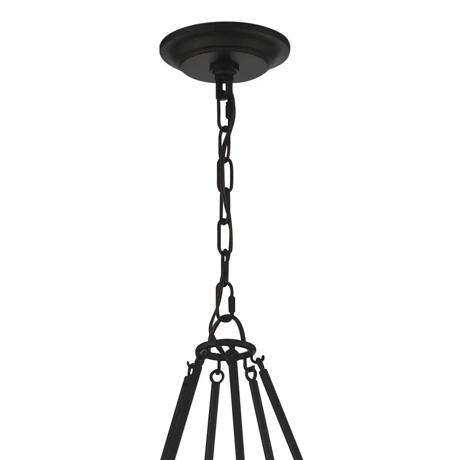 Bailey 28" Chandelier in Aged Brass - Image 11