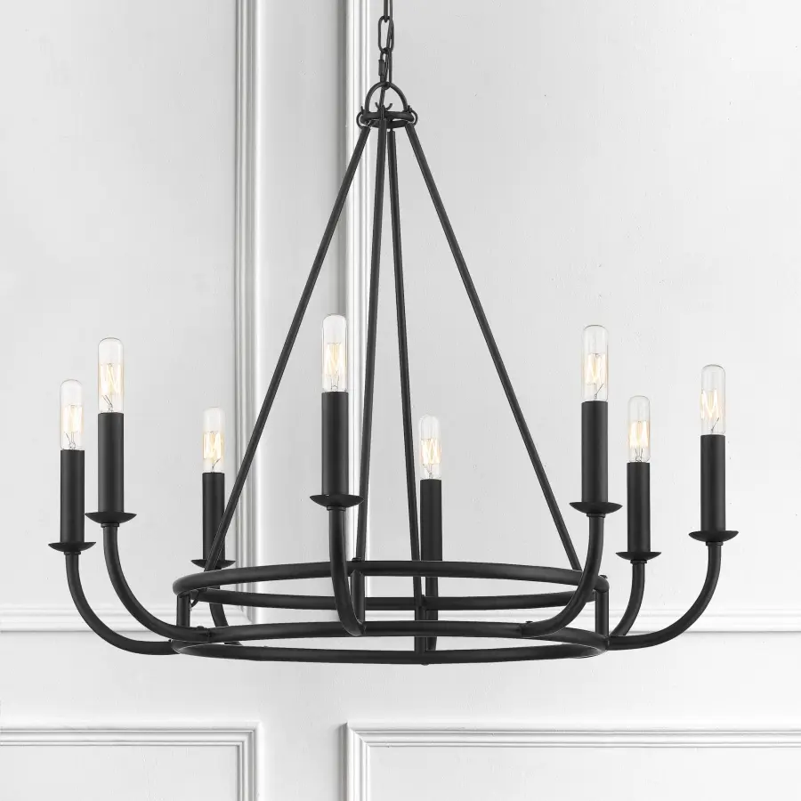 Bailey 28" Chandelier in Aged Brass - Image 15