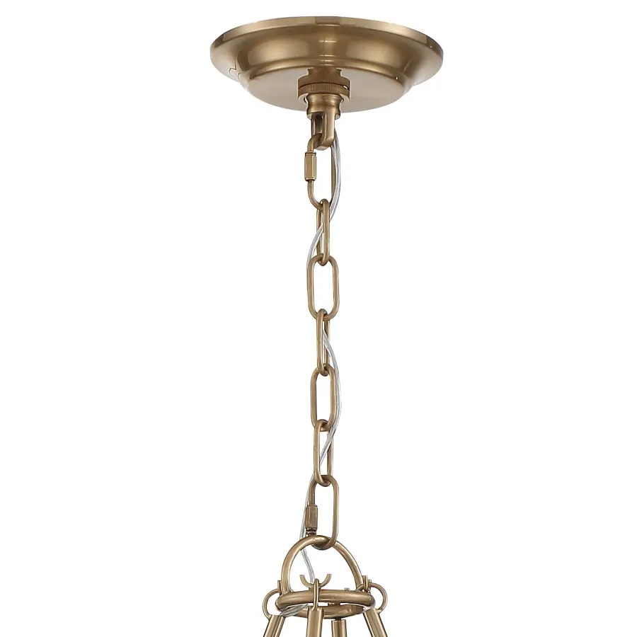 Bailey 28" Chandelier in Aged Brass - Image 4