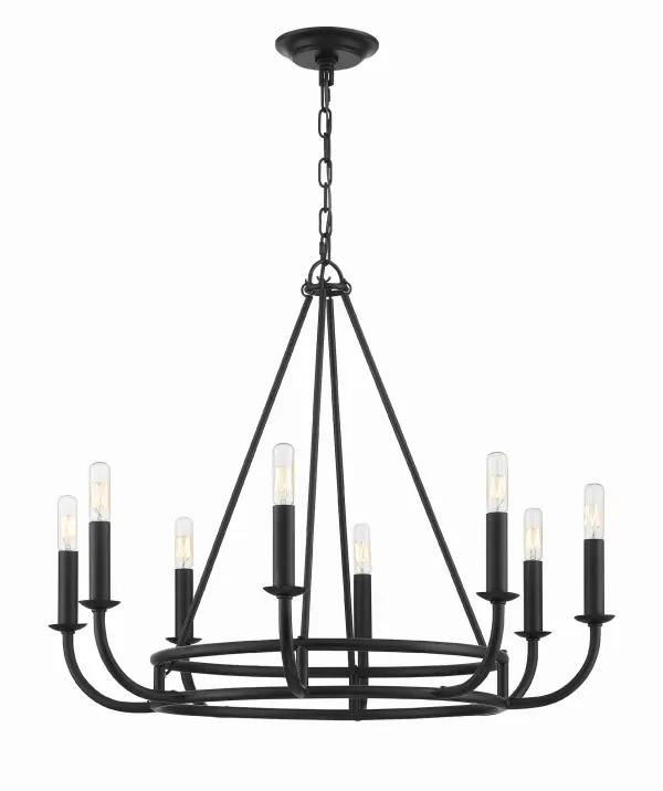 Bailey 28" Chandelier in Aged Brass - Image 8