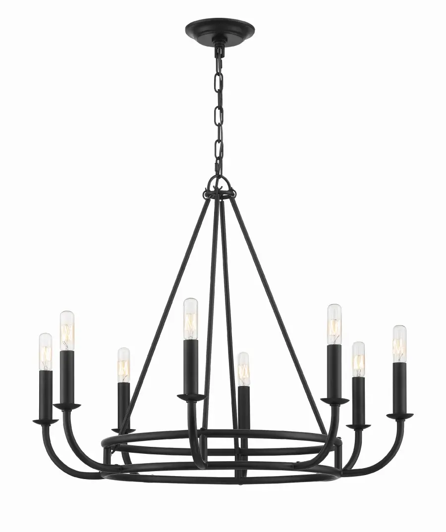 Bailey 28" Chandelier in Aged Brass - Image 8