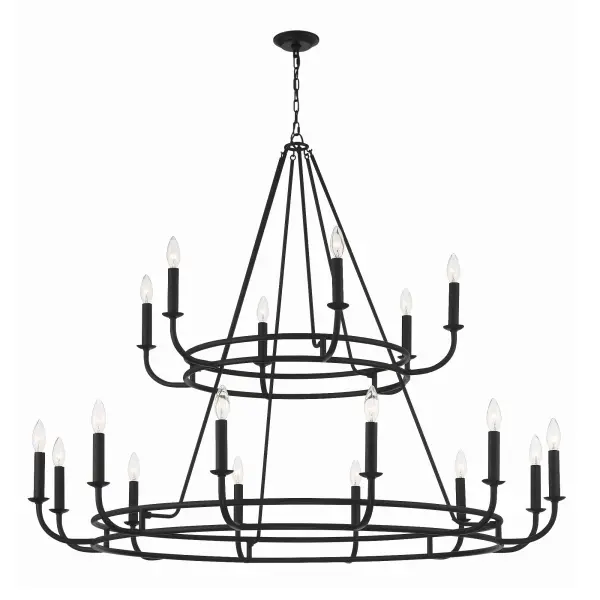Bailey 48" Chandelier in Aged Brass - Image 7