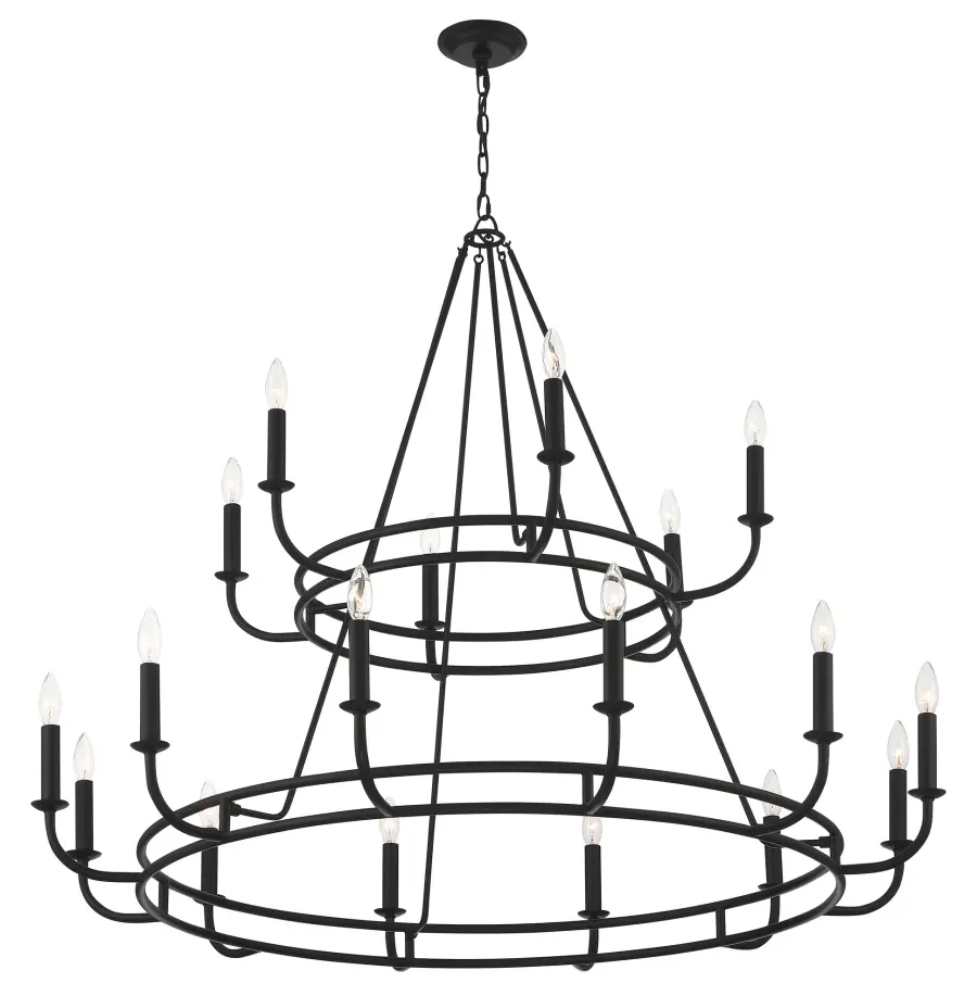 Bailey 48" Chandelier in Aged Brass - Image 8
