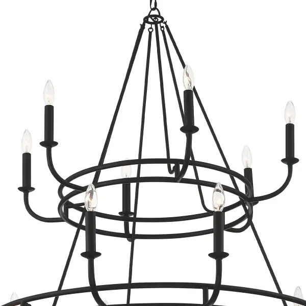 Bailey 48" Chandelier in Aged Brass - Image 10