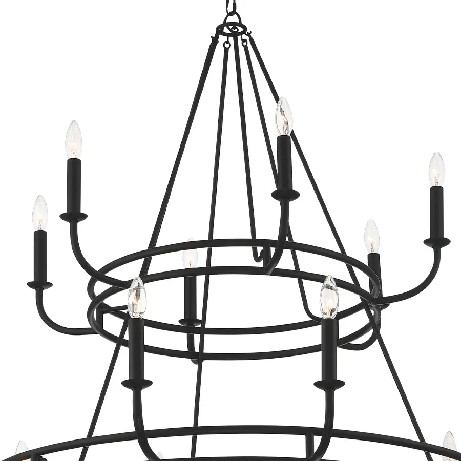 Bailey 48" Chandelier in Aged Brass - Image 10