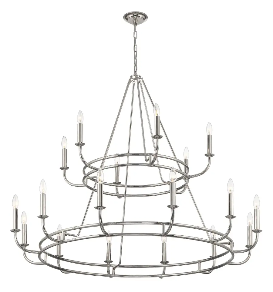Bailey 48" Chandelier in Polished Nickel - Image 2