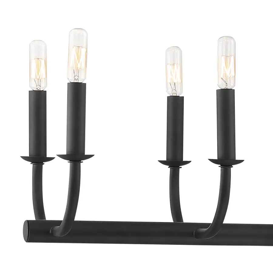 Bailey 42" Linear Chandelier in Aged Brass - Image 12