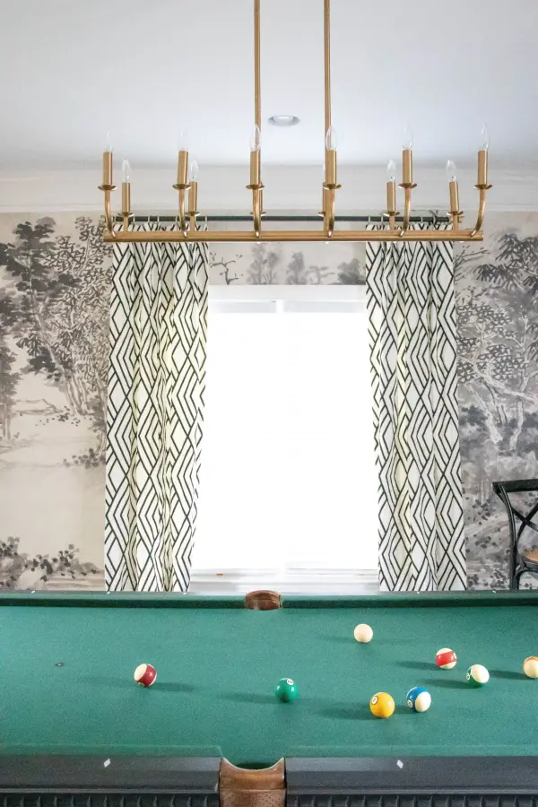 Bailey 42" Linear Chandelier in Aged Brass - Image 6