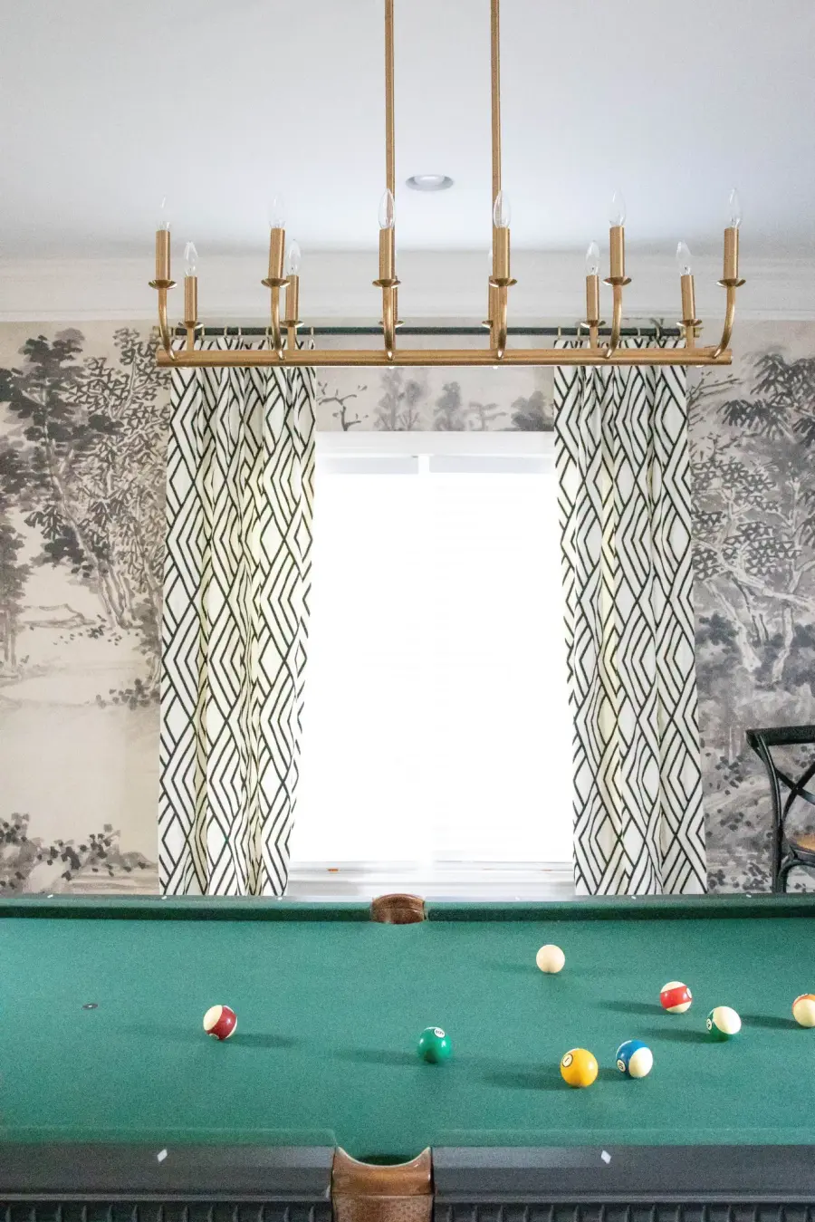 Bailey 42" Linear Chandelier in Aged Brass - Image 6