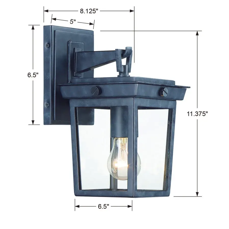Belmont 6.5" Outdoor Sconce in Graphite - Image 13