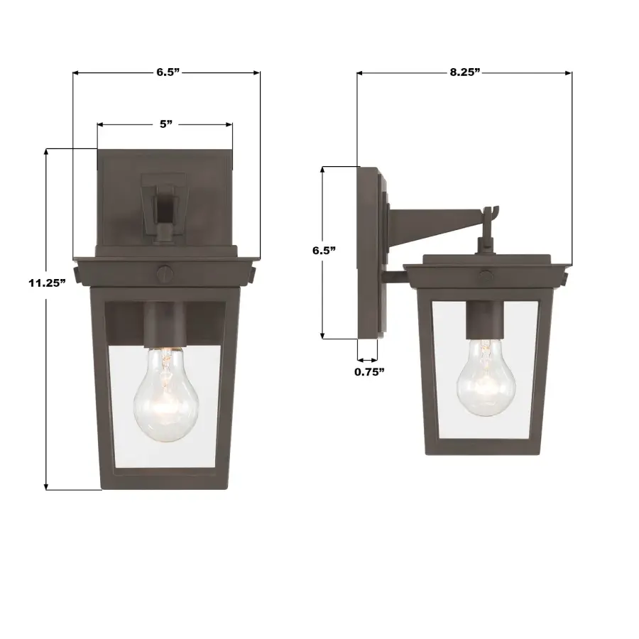 Belmont 6.5" Outdoor Sconce in Graphite - Image 7