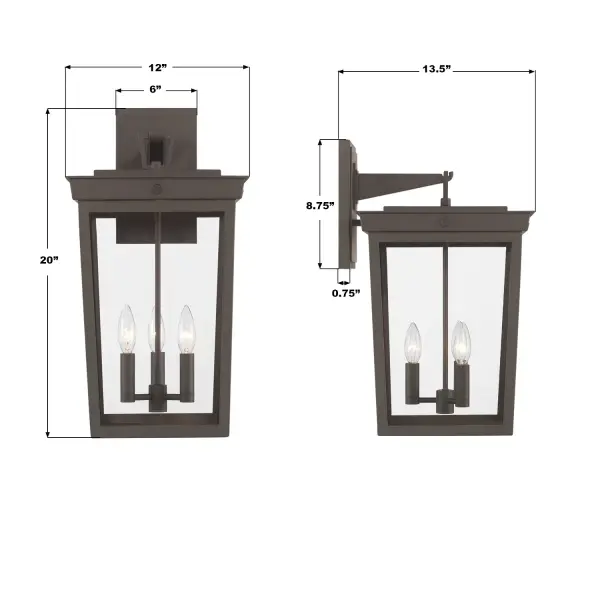Belmont 12" Outdoor Sconce - Image 7