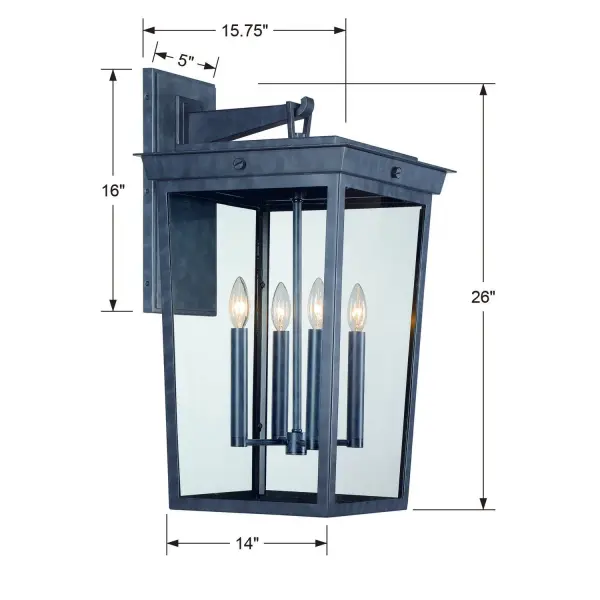 Belmont 14" Outdoor Sconce - Image 13