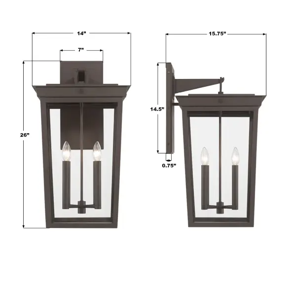Belmont 14" Outdoor Sconce - Image 7