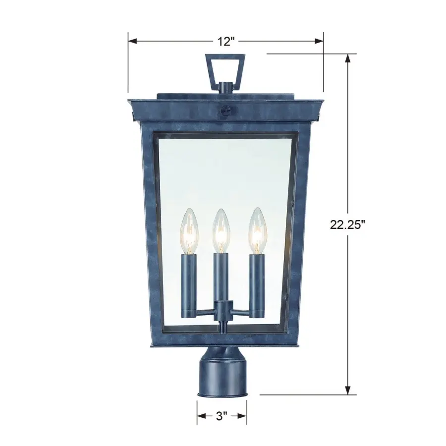 Belmont 12" Outdoor Post Light - Image 14