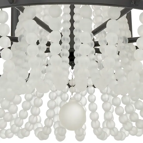 Bella 26" Frosted Glass Bead Chandelier - Image 12
