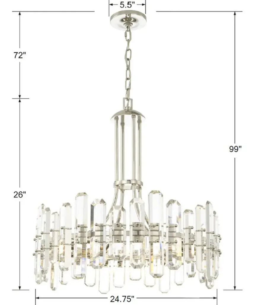Bolton 24.75" Crystal Chandelier - Image 13