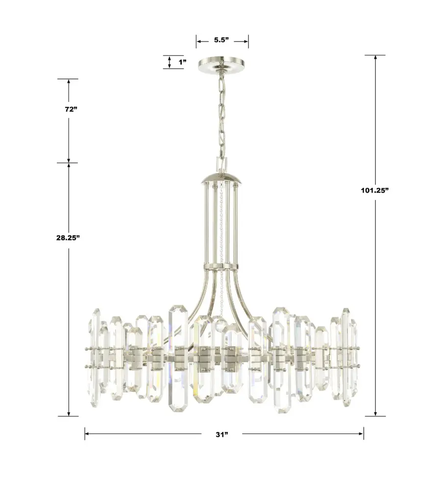 Bolton 31" Crystal Chandelier - Image 14
