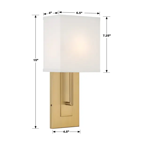 Brent 6.5" Wall Sconce in Polished Nickel - Image 6